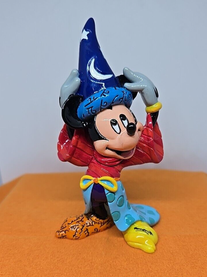 Disney Britto Pop Art Sorcerer Mickey Mouse Fantasia Figurine Mini