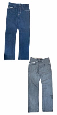 Vans Off The Wall Kinder Jungen dunkelblau kiesgrau schmale Passform Jeans Größe 8 10 Jahre