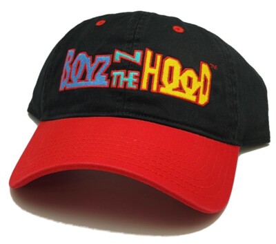 当時物 90s BOYZ N THE HOOD スナップバックキャップ Boyz N The Hood New Mad Engine Ice Cube Black Red Dad Era