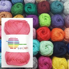 G-B Carina Baumwollgarn 50 g Strick-u. Häkelgarn, Schulgarn