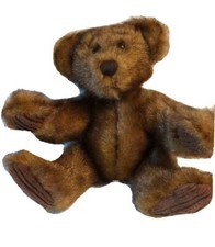 Adorable Minky Schminky Plush Brown Teddy Bear Stuffed Animal 9 1/2" Long