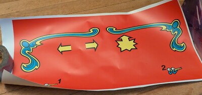 Carnival Sega Dedicated Arcade CPO Control Panel Overlay, Latex Vinal Laminated 