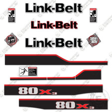 Fits Link-Belt 80X3 Decal Kit Hydraulic Excavator - 7 YEAR OUTDOOR 3M VINYL!