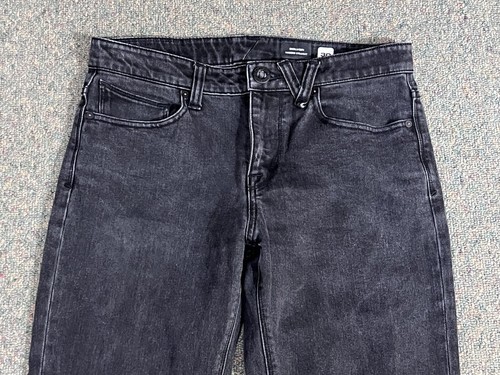 Volcom Solver Jeans Men's Size 30x29 Gray Modern Straight Cotton Blend Pants - Picture 2 of 17