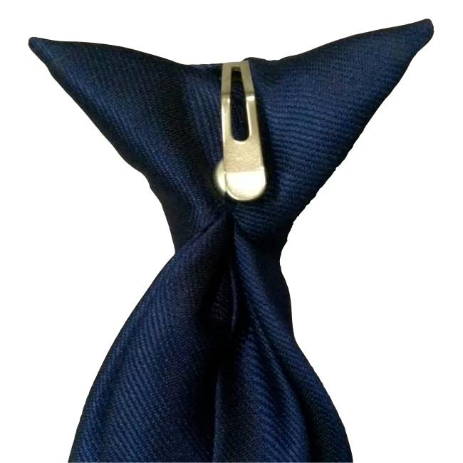 Tie- Clip on for Security use, Black, Navy, Grey & Burgundy - Image 4 of 4