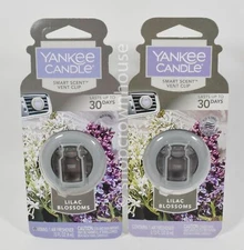 2 Yankee Candle Smart Scent Vent Clip - LILAC BLOSSOMS - Lasts up to 30 Days