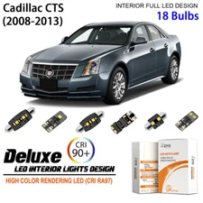 LED Interior Light Kit for Cadillac CTS 2008-2013 White Dome Light Bulbs Upgrade