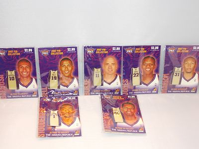 Phoenix Suns Arizona Republic 2007 Pin Collection U PICK PLAYER Rare Jersey Pin