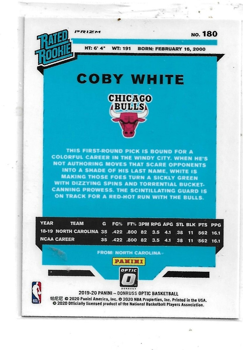 2019 Panini Donruss Optic-Hyper Pink Prizm Refractor-RC-Coby White