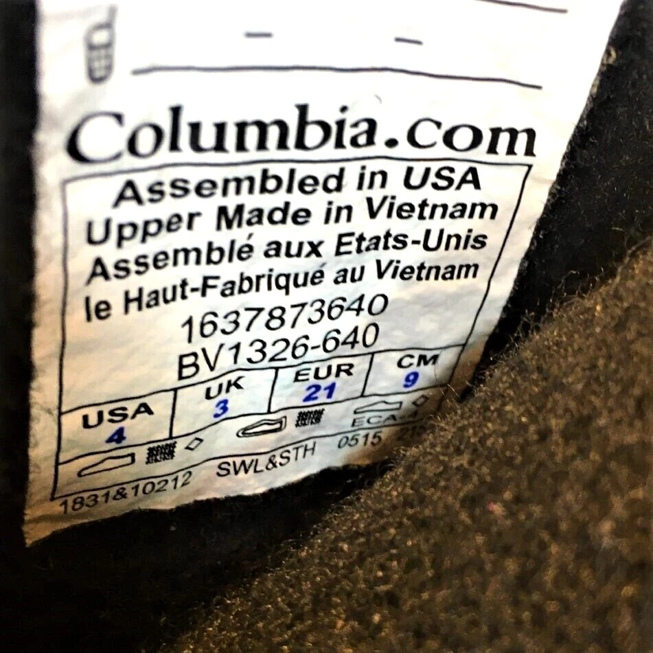 Columbia девочек Kids Powderbug плюс снег ботинки ребенка ясельного возраста 4 розовый зимняя подкладка 4T - Изображение 2 из 4