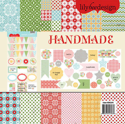LILY BEE DESIGNS ''HANDMADE'' 12X12 MINI KIT  ( 8 PIECES) SCRAPJACK'S PLACE