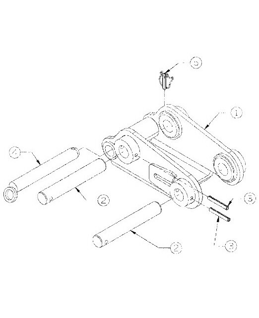 KUBOTA QUICK ATTACH COUPLER PIN* PN 77700-01854* 45MM x 280MM