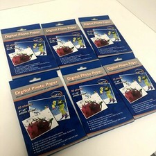 New Lot of 6 Matte Digital Photo Paper 20 Sheets 4" x 6" 8Mil Heavyweight 120