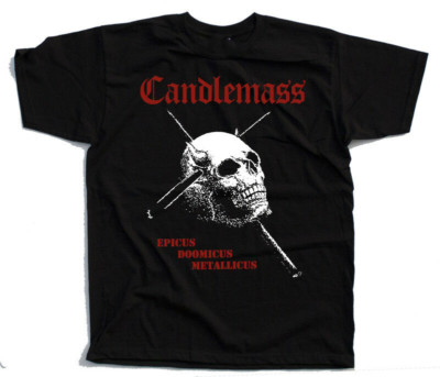 New Sale Candlemass Epicus Doomicus Metallicus Doom Metal T Shirt Unisex Tee