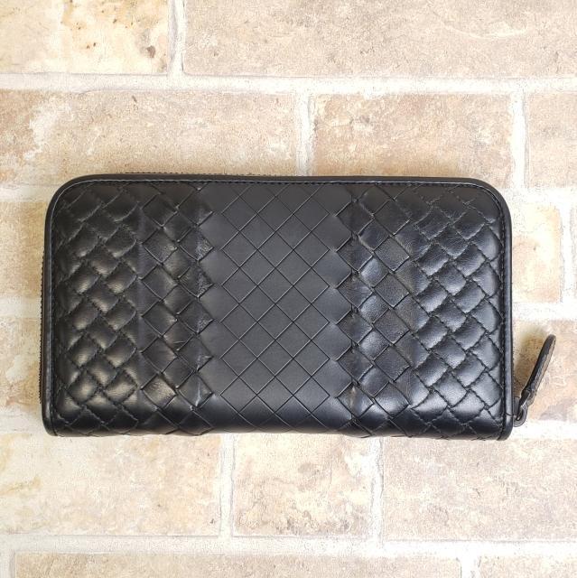 Bottega Veneta Intrecciato Leather Round Zipper Long Wallet