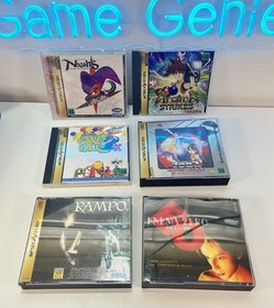 Sega Saturn Mk2 Console Big Bundle x6 Games