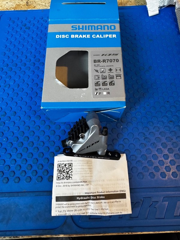 Shimano 105 BR-R7070 Front Disc Brake Caliper Silver