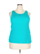 Moda International Women Green Active Tank 22 Plus