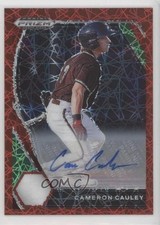 2021 Panini Prizm Draft Picks Red Velocity Cameron Cauley #PDP73 Auto 18mw