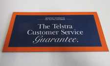 Telstra Customer Service Guarantee - 8 Panel Brochure - Client Commitment - 1998