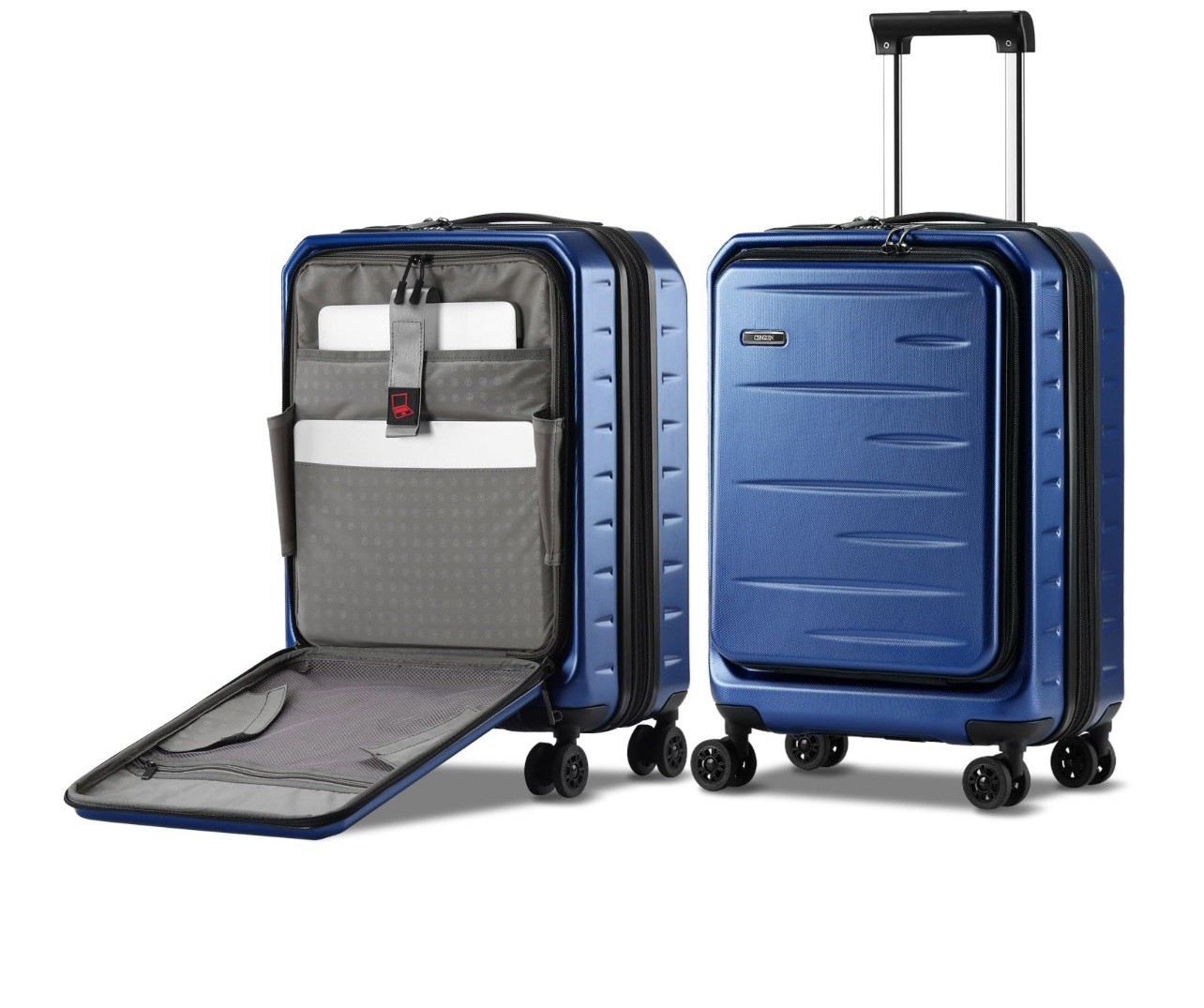 20 Inch Airline Approved Carry On Luggage 22x14x9 Lightweight ABS PC Suitcase-image