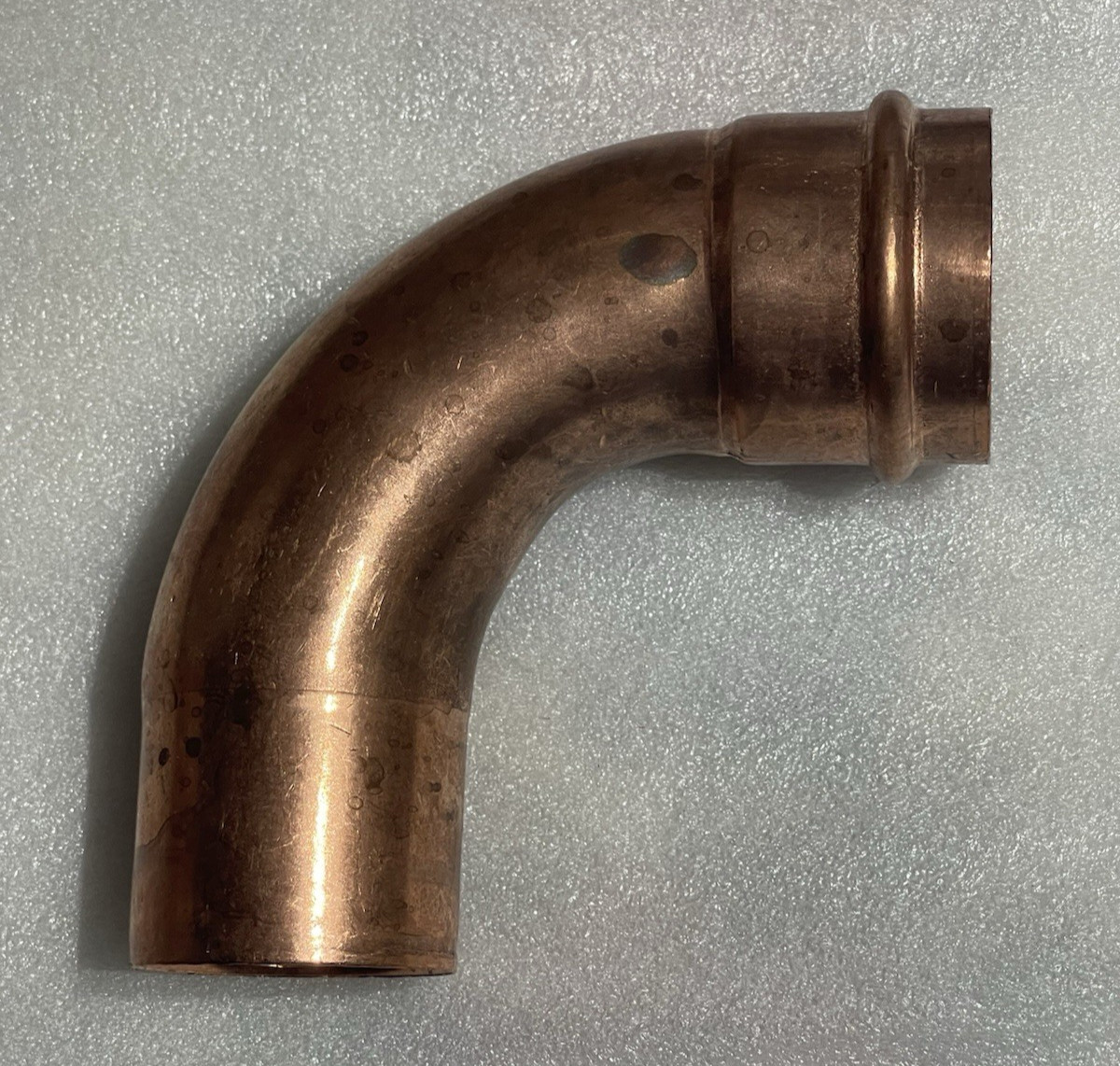 2” FTG Copper Long Radius Sweep 90 Degree Street Elbow Press x Sweat Fitting