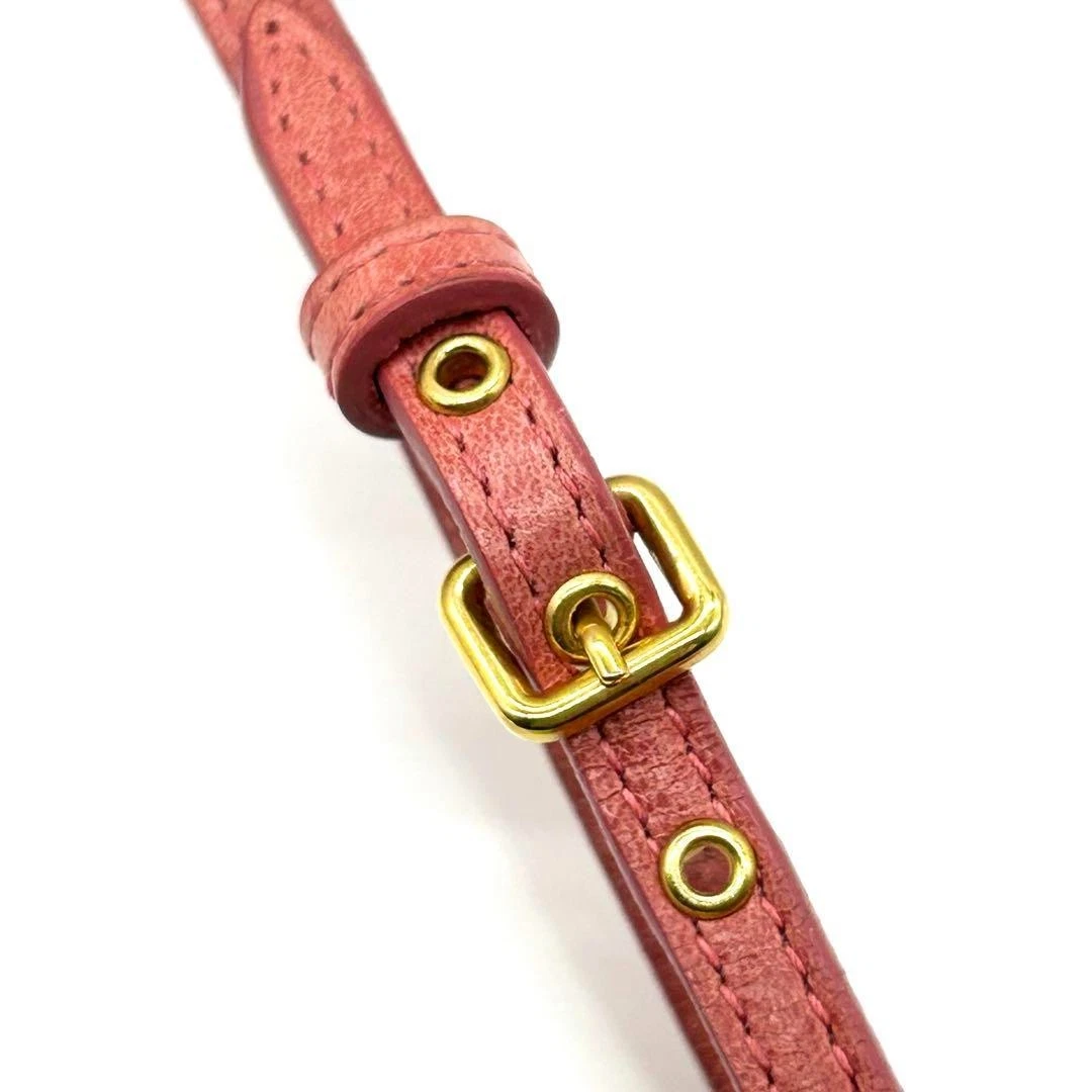 Pochette Miu Miu Matelass marsupio festa tela pelle rosa USATA originale #S2264