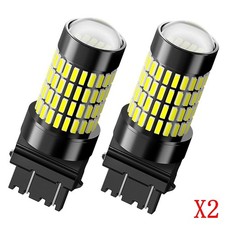 4x 3157 3156 LED Tail Brake Backup Reverse Signal Light Bulbs White AUXITO A