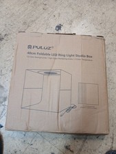 PULUZ 40cm Foldable LED Ring Light Tent High CRI Multiple Backgrounds PU5041B