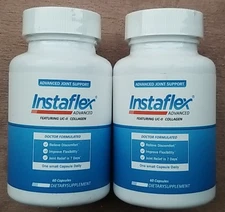 2 Instaflex Advanced  Joint Support Doctor Formulated 60 Capsules New Exp 04/28.