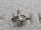 GRANDMA GRABE'S BEAUTIFUL VINTAGE 925 STERLING SILVER 1.2G OPEN BACK RING SIZE 3