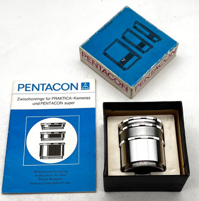 Pentacon/ Practika/ East German - Macro Rings in Box, orig. Manual (NOT a PDF !)