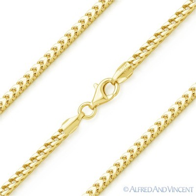 Italien .925 Sterling Silber 1,8 mm Pfeilglied Franco Kette Herren Italienische Halskette