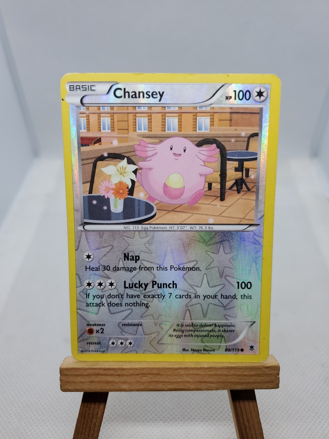 Chansey 80/119 XY Phantom Forces Reverse Holo Pokemon TCG Trading Card