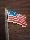 15 Stars 20 Star Flag Misprint? Tin Litho with pole  Marx Fort Apache Play Set