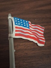 15 Stars 20 Star Flag Misprint Tin Litho with pole Marx Fort Apache Play Set