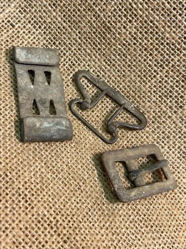 Dug Civil War Relic Grouping Buckle Keeper Adjuster Buckle Pickett’s Mill Ga.