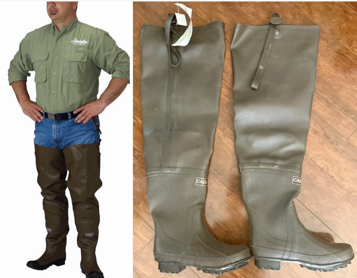 CADDIS STEEL SHANK CLEATED SOLE WADING BOOTS MSRP $130 MENS SIZE 8~NEW