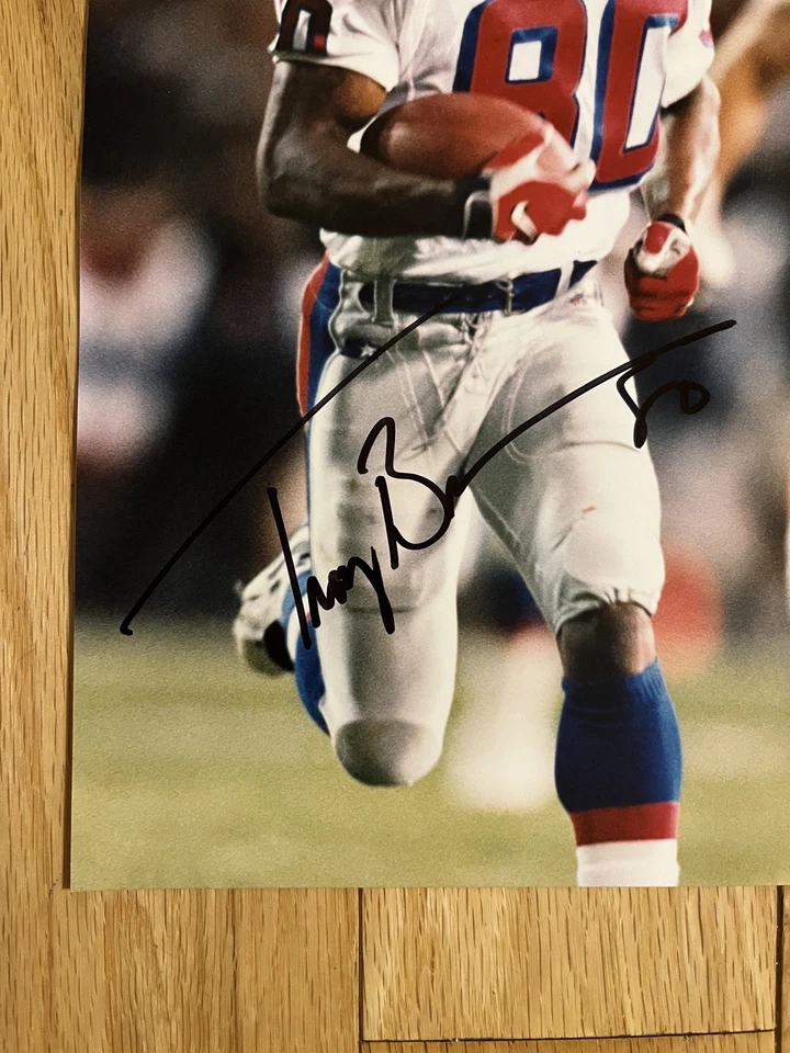 Foto firmada autografiada por Troy Brown 8x10 de los New England Patriots WR Foto 2 de 3