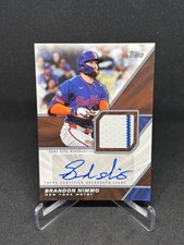 Brandon Nimmo 2026 Topps Series 1 Major League Material Auto Relic #MLM-BN Mets