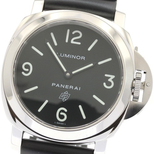 PANERAI Luminor base logo PAM00000 black Dial Hand Winding Men's Watch_945171