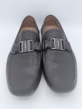 Salvatore Ferragamo Sardegna Brown Pebbled Leather Driving Loafers Men s 10.5 D