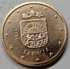 Latvia 2 Euro Cent 2014 BU