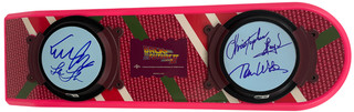 Back to the Future Cast Signed Hoverboard Michael J Fox Lloyd 2 Beckett Witness
