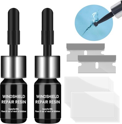 Glass Repair Kit, Windshield Crack kit, DIY Cracked Kits... 
