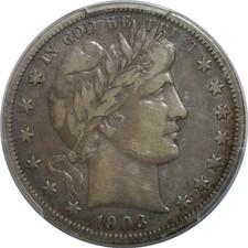 特年　1903-s バーバーハーフダラー銀貨　PCGS 準未使用 1903 Year Barber Half Dollars (1892-1915) for sale | eBay