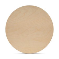 Wood Circles 13 inch 1/8 inch Thick, Unfinished Birch Craft Rounds Woodpeckers