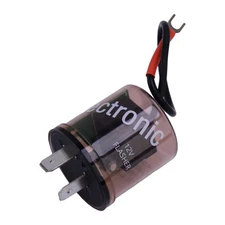 1pcs 2 Pin 12V Electronic LED Turn Signal Light Flasher Relay with Ground Wire