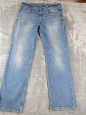 Levis 514 Jeans Mens 34x32 Blue Denim Straight Leg Medium Wash Classic Fit Pants