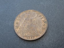 1927 George V Bronze Half Penny Nice Collectable Condition 1/2d